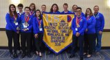 Team (L-R) Renee Snell, coach Janet  Bengtson, Randen Banuelos, Anna Crownover, Nathalia DeSouza, Nikolas Valentino, Beau Reynolds, Ethan Reis, coach Allen Tong, Benjamin Guerrero, Jasmine Oliveira, and John Bengston.